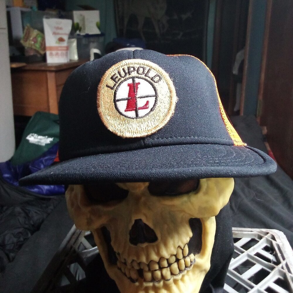 Deadstock Vintage AJD Leupold Optics Patch Snap Trucker Hat Cap